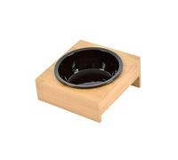 Gamelle en Céramique "Support Bambou" 19cm Noir