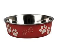 GAMELLE EN INOX POUR CHIEN FLAMINGO 21 CM 1,5 LITRES ROUGE