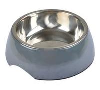 Gamelle en mélamine avec bol en inox amovible "Mix and Match" - Gris Anthracite - 300 ml - D14,7 cm