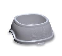 Gamelle en plastique antidérapante pour chien Zolux Gris 2 L