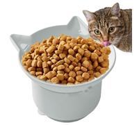 Gamelle en Silicone pour Chat - Mangeoire Ergonomique surélevée à Angle réglable | Gamelle pour Chats, Petits Chiens, adaptée aux Aliments secs et humides, idéale pour Les Moustaches, Base à Ventouse