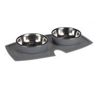 Gamelle et abreuvoir 210ml avec tapis en silicone anti-dérapant pour chat