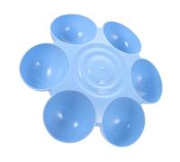 Gamelle Fleurie à Six Compartiments pour Chats et Petits Chiens ABS | Bol Multi-usage pour Aliments et Eau, Nettoyage Facile, Station Intérieure, Maison, Usage Multi-animaux