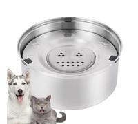 Gamelle flottante pour chat - Bol à disque flottant | Bol pour chien en acier inoxydable antirouille de 3 litres, antidérapant et sans pointe pour chiens de taille moyenne et petite