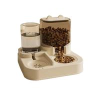 Gamelle for Chien et Chat avec Fontaine à Eau, Grande capacité, Distributeur de Nourriture for Animaux, Accessoires for Chiots Autres Compagnie(Black)