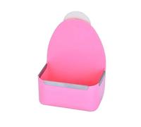 Gamelle Hamster Bol Distributeur d'aliments for Animaux de Compagnie, Fixe, Grande capacité, Anti-Chute, résistant aux Chocs, for Lapin, Cochon d'Inde, Accessoires for(Pink)