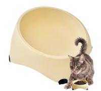 Gamelle inclinée pour Chat et Petit Chien, Anti-vomissements | Conception surélevée de 15° pour éviter la Fatigue des Moustaches, Les tensions cervicales et Les salissures - Céramique Durable,