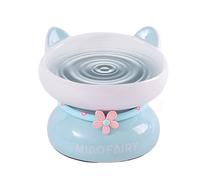 Gamelle légère pour chat - Bols mignons pour chaton | 15,5 x 15,5 x 13 cm avec base stable, accessoire d'alimentation en céramique robuste, fournitures pour animaux de compagnie, article pour chat de