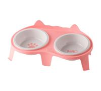 Gamelle légère pour chat - Gamelles surélevées pour chaton, bol surélevé avec base de stabilité, mangeoire robuste en céramique pour animaux de compagnie, gamelles d'alimentation pour animaux de