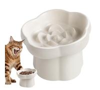 Gamelle lente pour chat - Puzzle interactif - Gamelle surélevée pour animaux de compagnie - Mangeur lent interactif pour jeunes chats - Pour l'intérieur, la maison, la cuisine, le salon, le balcon