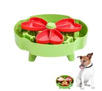 Gamelle Lente pour Chien, Gamelle Anti-Étouffement, Couleur Vert Noël, Amovible et Rotative, avec Base Antidérapante, Mange Lentement, Favorise la Digestion, Convient aux Petits Chiens