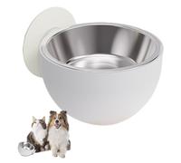 Gamelle magnétique murale pour chiens - Bol anti-déversement en acier inoxydable, bol surélevé pour animaux de compagnie pour chiens et chats | Nourriture pour chiots passe au lave-vaisselle pour un