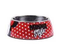 Gamelle Originale pour Chiots, Petits Chiens ou Chats de Taille S / D - 14 cm H - 4,5 cm Capacité 180 ML - Licence Officielle Disney Minnie Mouse®