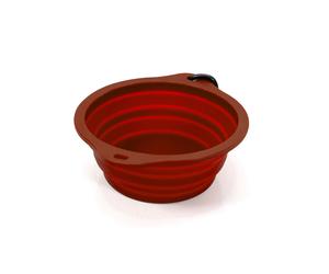 Gamelle Pliable pour Animaux Domestiques Gloria Rouge Silicone Aluminium 550 ml