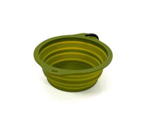 Gamelle Pliable pour Animaux Domestiques Gloria Vert Silicone Aluminium 550 ml