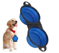 Gamelle pliable pour chien | Mangeoire à eau lente avec clips, gamelle pliable pour la marche, la randonnée, le camping, les activités de plein air