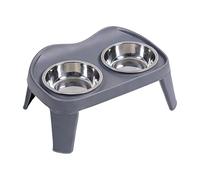 Gamelle pliable pour chien peu encombrante - Design surélevé pour éviter les gouttes, parfait pour les petites et grandes races - Construction sûre - Gamelle antidérapante pour chien