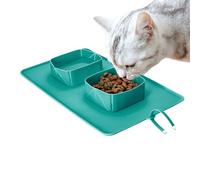 Gamelle Pliable Pour Chien | Plateau À Friandises En Silicone Pliable Antidérapant - Gamelle De Voyage Chat Anti-dérapant En Silicone | pour Chat et Chien de Petite, Moyenne et Grande Taille Chiot Cam