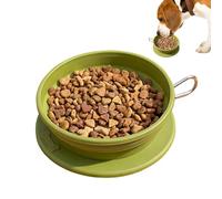 Gamelle portable en silicone souple pour nourriture humide - Gamelle de voyage pliable pour animaux de petite, moyenne et grande taille - pour promener un pique-nique, plage, parc, camping, randonnée
