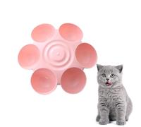 Gamelle pour animaux de compagnie - PP 13,78 x 13,78 x 4,33 po | Plateau d'alimentation en forme de | Grand récipient antidérapant pour nourriture et eau pour chiens, chats, chiots, utilisation