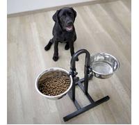 Kerbl Bar alimentation avec écuelles pour chien 2x2800 ml Hauteur réglable