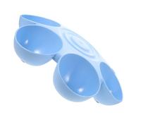 Gamelle pour Animaux de Fleur, Six Compartiments ABS | Croquettes et Eau, Usage Intérieur à Maison, Adaptée aux Chats et Petits Chiens