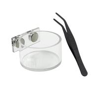 Gamelle pour araignée sautante, accessoire d'habitat, bol d'eau magnétique, plat alimentaire pour araignée sautante, pour petits reptiles, mantes, tarentules