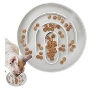 Gamelle pour chat à alimentation lente - Assiette anti-tragus pour chatons, support de nourriture en labyrinthe | Design en silicone antidérapant anti-déversement, solution d'alimentation de portions