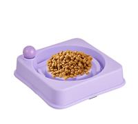 Gamelle pour chat à manger lentement - Gamelle antidérapante anti-avaler - Gamelle lente pour jeunes chiens et chats - Pour la maison, le dortoir d'étudiant, la chambre à coucher, le balcon, le salon
