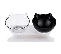 Gamelle pour chat avec 15 récipients inclinés amovibles surélevés avec support