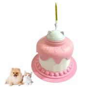 Gamelle pour Chat avec Couvercle,Gamelle d'alimentation Lente en Forme de Gâteau pour Hamsters,Lapins,Chats et Chiens de Petite et Moyenne Taille