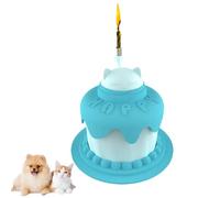 Gamelle pour Chat avec Couvercle,Gamelle d'alimentation Lente en Forme de Gâteau pour Hamsters,Lapins,Chats et Chiens de Petite et Moyenne Taille