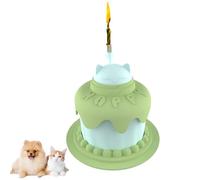 Gamelle pour Chat avec Couvercle,Gamelle d'alimentation Lente en Forme de Gâteau pour Hamsters,Lapins,Chats et Chiens de Petite et Moyenne Taille