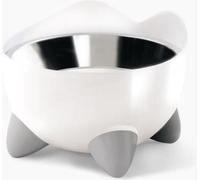 Gamelle pour chat - CATIT - PIXI - 200ml - Surélevée - Bols en acier inoxydable amovibles - Blanc