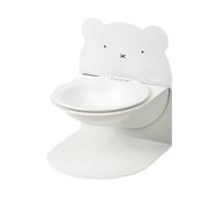 Gamelle pour chat - Céramique - Petit matériau - Design incliné - Gamelle pour alimentation lente - Gamelle anti-fuite - Hauteur réglable - Pour chatons, chiots, petits, moyens, grands