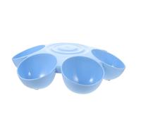 Gamelle pour Chat de Fleur à Six Grilles, ABS | Double Usage pour Eau et Croquettes, Sépare les Aliments, pour Chats et Petits Chiens, Station Intérieure