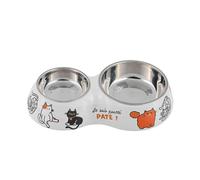 Gamelle pour Chat Double Toulouse modèle Pourri pâté - Derrière la Porte (DLP)