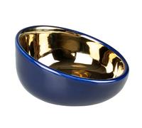 Gamelle pour chat Duvoplus Stone Obliq Bleu S / 150 ml / 13x13,5x7 cm
