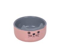 Gamelle pour chat en céramique Nobby Pet Cat Face Rose 0,16 L