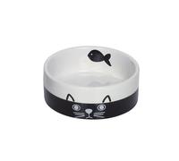Gamelle pour chat en céramique Nobby Pet Face Noir 0,25 L