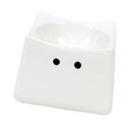 Gamelle pour chat en faïence avec surface inclinée à 30° pour une alimentation confortable et fond pour protéger contre les liquides renversés pour plus de stabilité afin que rien ne se renverse - Bol