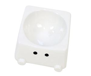 Gamelle pour chat en faïence avec surface inclinée à 30° pour une alimentation confortable et fond pour protéger contre les liquides renversés pour plus de stabilité afin que rien ne se renverse - Bol