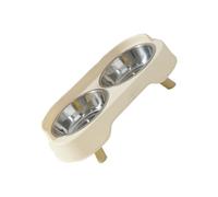 Gamelle pour chat en forme de canapé - Base en acier inoxydable - Pour nourrir et boire des animaux de compagnie - Grande capacité