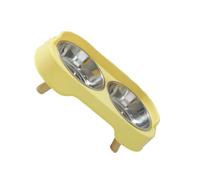 Gamelle pour chat en forme de canapé - Base en acier inoxydable - Pour nourrir et boire des animaux de compagnie - Grande capacité