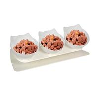 Gamelle pour chat - Gamelle anti-fuite et antidérapante - Gamelle pour chat - Pour les petites races moyennes et grandes