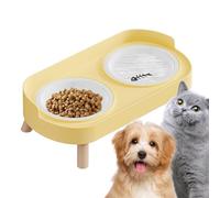 Gamelle pour chat - Gamelle en céramique, support stable, accessoire de repas pratique, module de repas élégant | Pour la maison, l'extérieur, l'intérieur, le jardin, la cour, la terrasse, la véranda