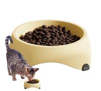 Gamelle pour chat - Gamelle pour chaton - Inclinable à 15 degrés anti-vomissements - Assiette antidérapante - Fournitures pour chatons et petits chiens - Empêche la fatigue du cou et des moustaches