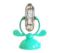 Gamelle pour chat - Grande roue automatique lente avec ventouse, passe au lave-vaisselle, mangeoire interactive pour chat d'intérieur
