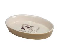 Gamelle pour chat ovale en céramique Nobby Pet Marron 0,12 L