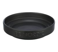 Gamelle pour chat plate, en céramique/caoutchouc Trixie Be Nordic Noir 0,3 L